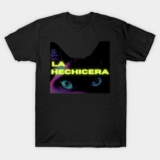 Enchantress | Hechicera | Witch Women's Graphic T-shirt | Cute Spooky | Halloween | Gift | Latina | latinx | Cat Shirt T-Shirt